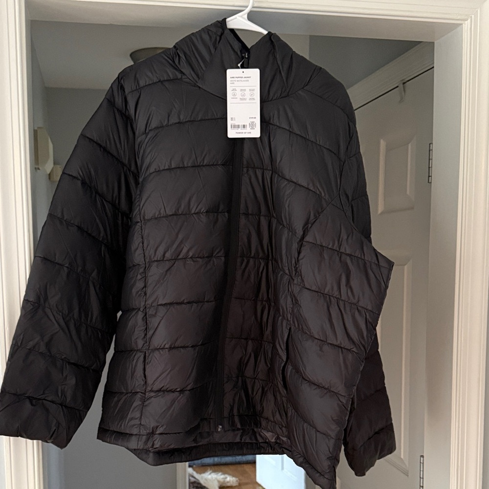 Athleta Black Packable Puffer Jacket - image 1